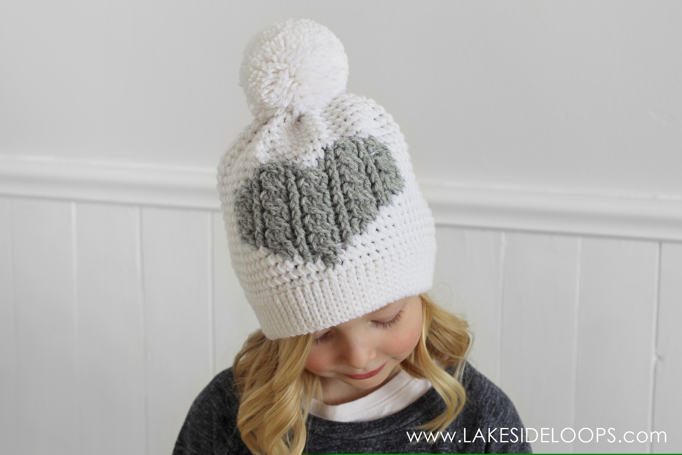 Henley Crochet Cable Heart Hat Free Pattern Lakeside Loops