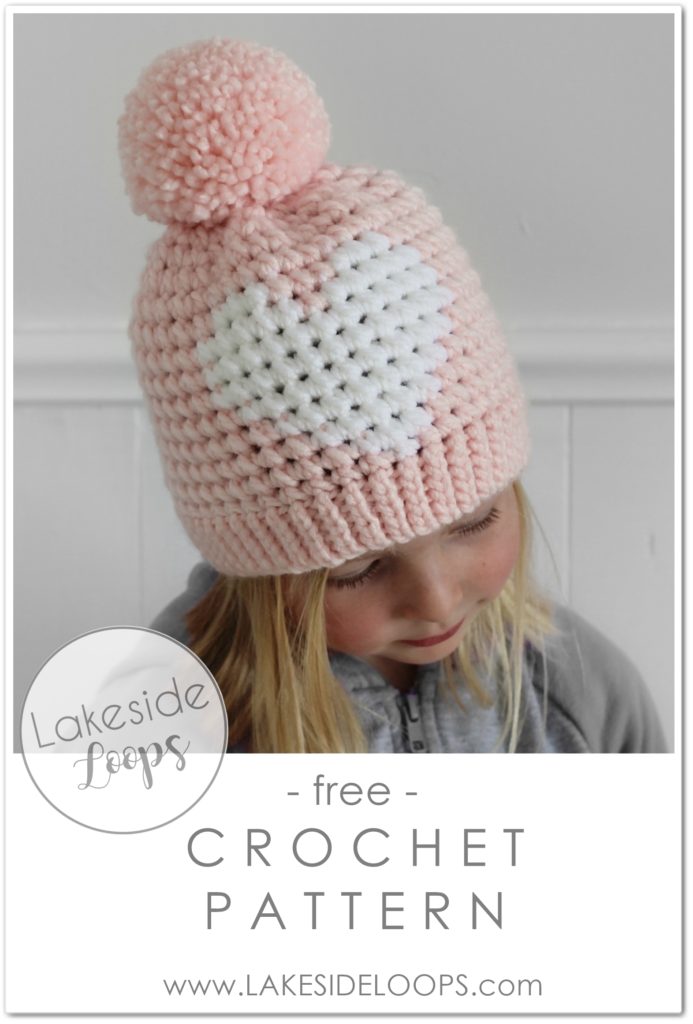 Hunter Crochet Heart Hat Free Pattern Lakeside Loops