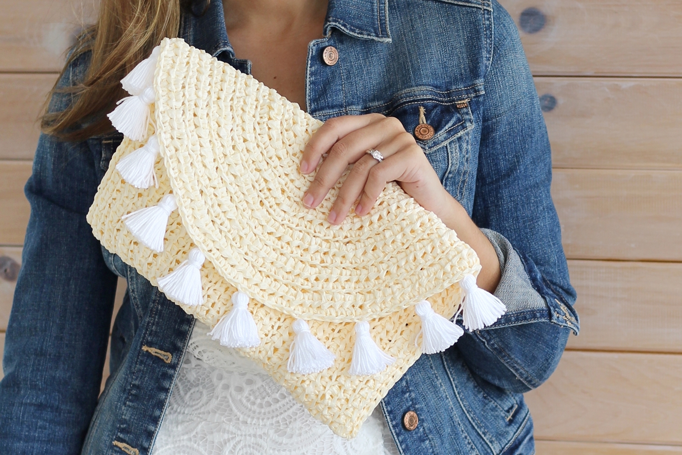 Granny Square Flower Crochet Bag - Love to stay home