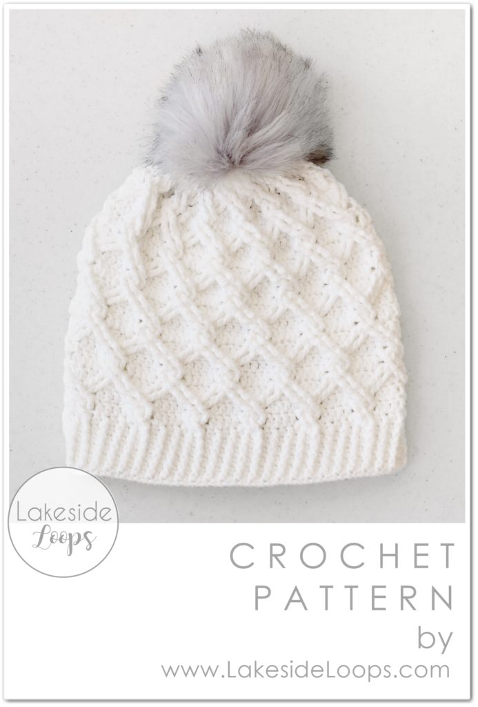 Camdyn Cable Crochet Hat FREE Crochet Pattern by Lakeside Loops (Baby to Adult sizes)