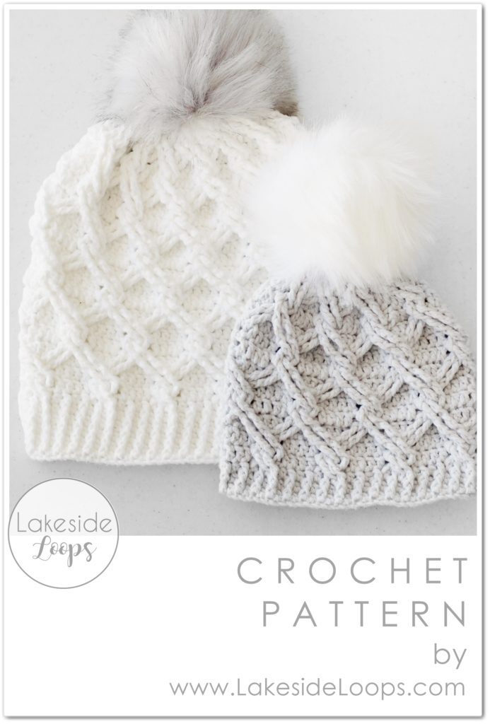 Camdyn Cable Crochet Hat FREE Crochet Pattern by Lakeside Loops (Baby to Adult sizes)