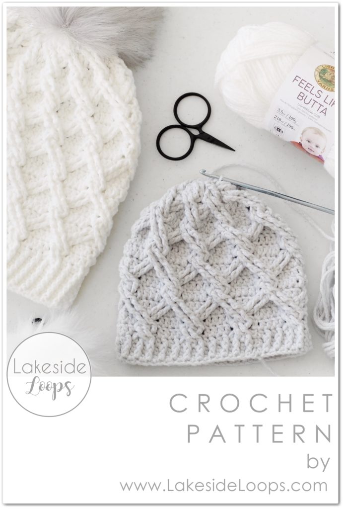 Camdyn Cable Crochet Hat FREE Crochet Pattern by Lakeside Loops (Baby to Adult sizes)