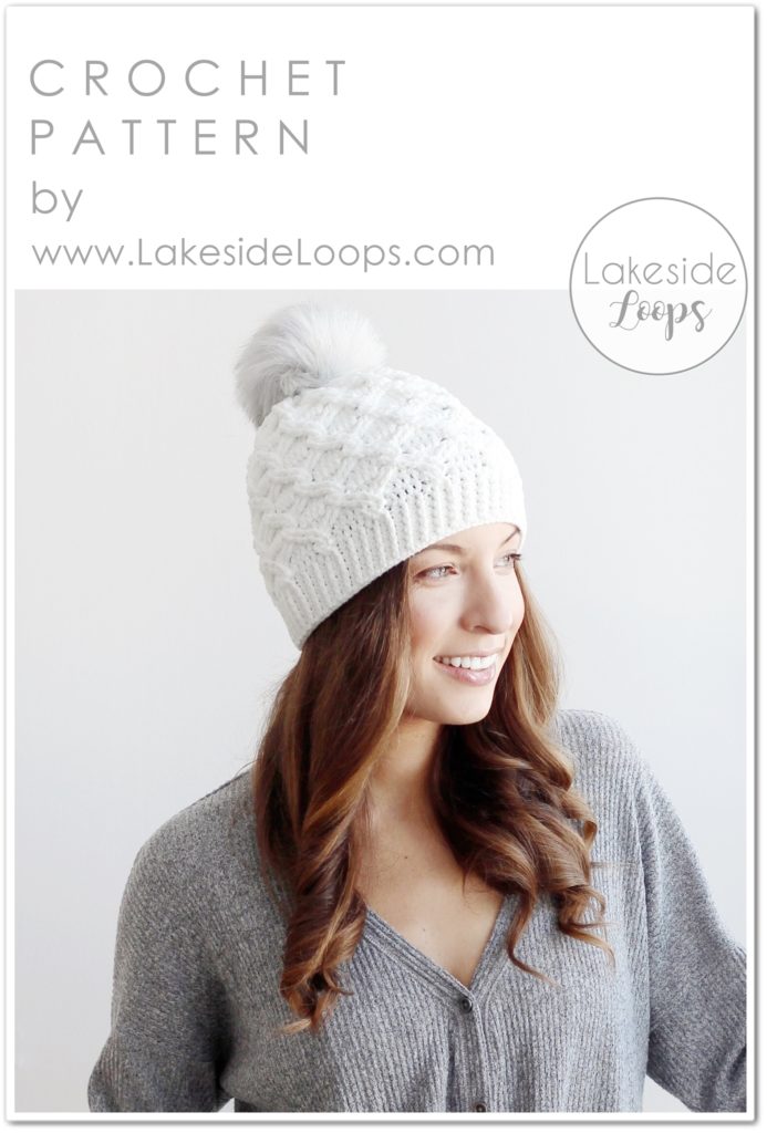 Camdyn Cable Crochet Hat FREE Crochet Pattern by Lakeside Loops (Baby to Adult sizes)