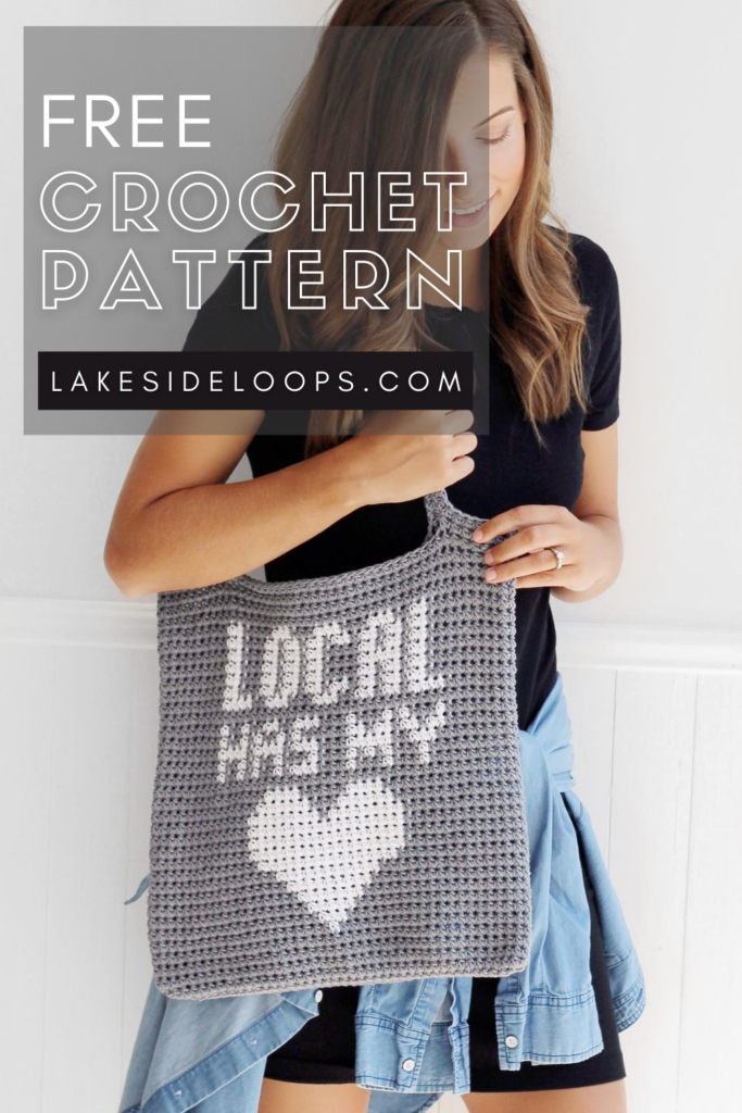 EASY Crochet Heart Tote Bag Tutorial 