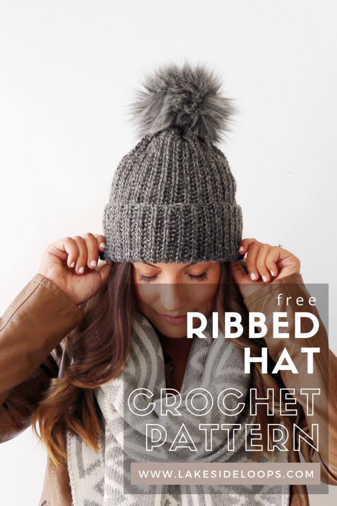 How to Crochet a Hat - Ribbed Beanie for Beginners
