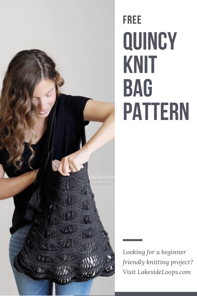 Quincy Knit Market Bag - FREE Knitting Pattern by Lakeside Loops