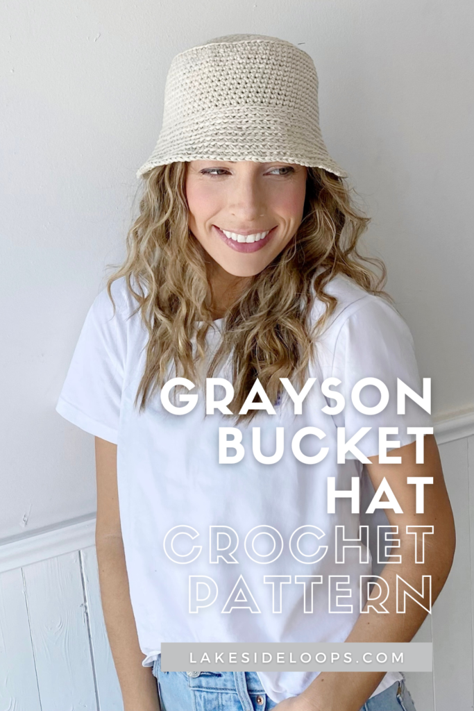 Grayson Crochet Bucket Hat by Lakeside Loops