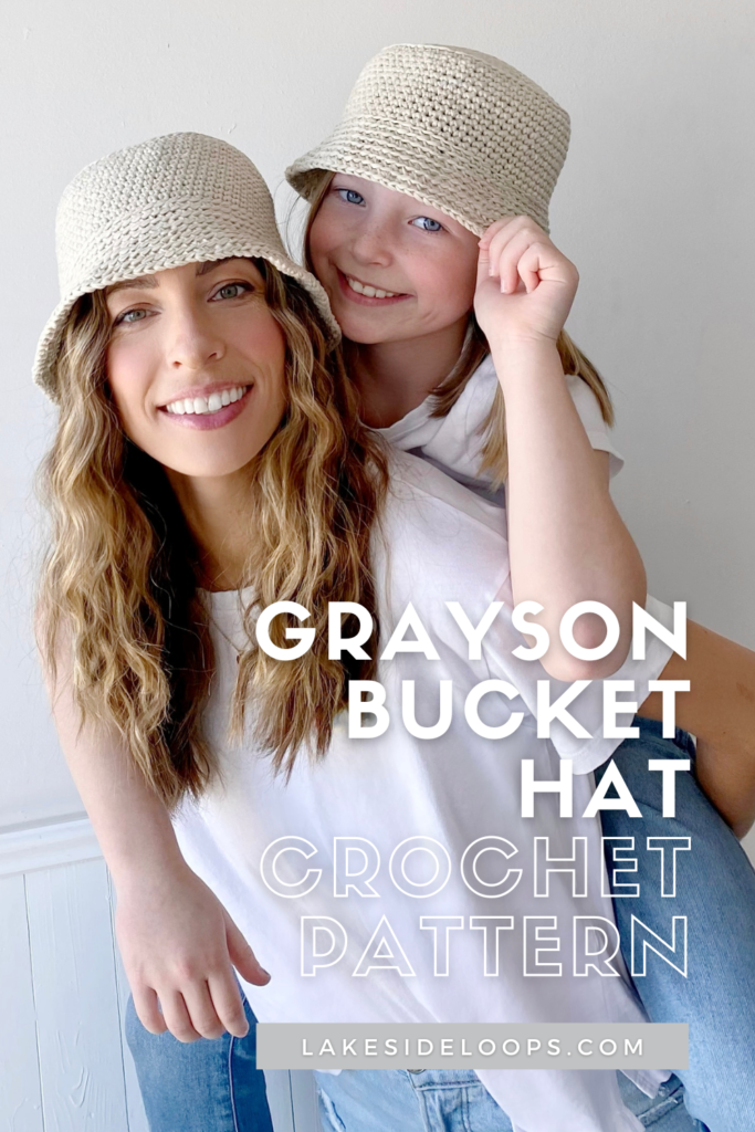 Grayson Crochet Bucket Hat by Lakeside Loops