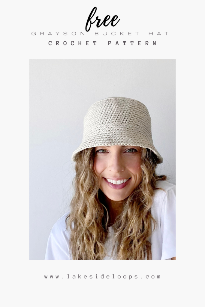 Grayson Crochet Bucket Hat by Lakeside Loops