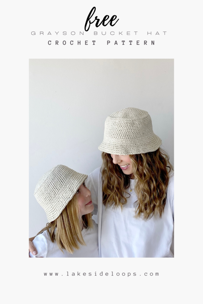 Grayson Crochet Bucket Hat by Lakeside Loops